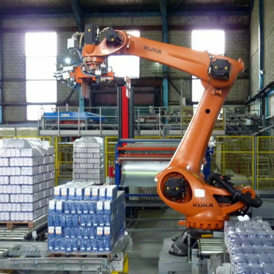 KUKA KR 180 R3200 PA Muatan 180kg Dengan GNGBS Robot Gripper Untuk Pabrik Sebagai Palletizing Robot