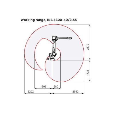 Pick And Place Robotic Arm 6 Axis ABB IRB 4600-40/2.55 Dengan CNGBS Robot Gripper Untuk Robot Penanganan