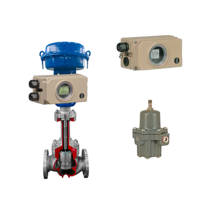 Katup Kontrol Pipa Bergelombang Dengan Samson Electropneumatic 3730-3 Positioner Dan Fisher 67CFR Filter Regulator