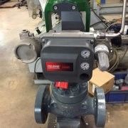 Vanessa Seri 30.000 Kontrol Aliran Perempat Giliran Triple Offset Valve Dengan Fisher DVC6200 Valve Positioner