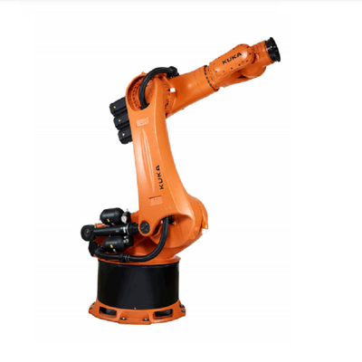 KUKA KR 240 R3330 Robot Pelletizing Dengan CNGBS Linear Guide Rail Sebagai Mesin Otomatis Pengepakan 240kg Robot Arm