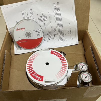 Cina dan Masoneilan Control Valve Dengan Flowserve 3200MD Digital HART Positioner Dan Fisher 67CFR Filter Regulator