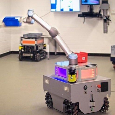 Robot Kolaboratif UR 16e Dengan Beban 16KG Dengan Cangkir Penyedot Vakum Manipulator Sebagai Cobot
