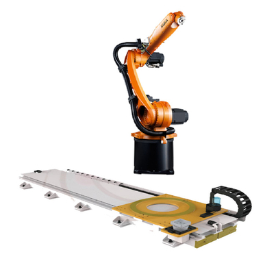 Kuka Industrial Robotic 6 Axis KR 8 R1620 Dengan CNGBS Robot Guide Rail Untuk Otomasi Penanganan