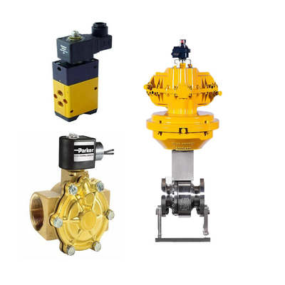 Katup kontrol Cina dengan Pneumatic Actuator dan Parker D3DW Solenoid Valve