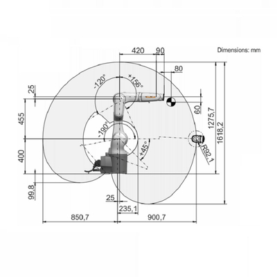 KUKA Welding Robot KR 6 R900-2 Cobot Dengan CNGBS Welding Positioner Untuk Las Lainnya