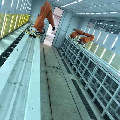 Rel Robot Dengan Beban 2500KG Dan 3200MM Jangkauan Dengan Robot ABB Dan Robot Lainnya Sebagai Rel Panduan