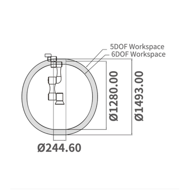 TM5-700 Cobot Dengan 700MM Jangkauan Dan 6KG Payout Manipulator Untuk Mini Robot Sebagai Robot Kolaboratif