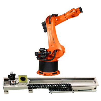 Kuka 6 Axis Handling Robotic Arm KR 240 R3330 Dengan CNGBS Robot Guide Rail Untuk Robot Handling
