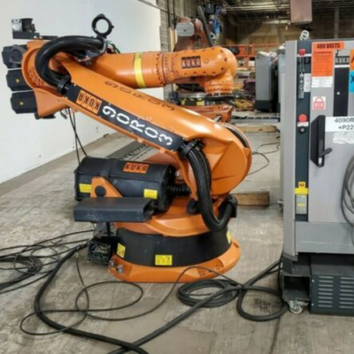 Kuka Robotic Arm 6 Axis KR 360 R2830 Dengan CNGBS Robot Gripper Untuk Otomatis Pick And Place Robot