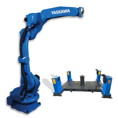 Yaskawa 6 Axis Welding Robot Arm MOTOMAN GP25 Dengan Positioner CNGBS Untuk Pabrik Sebagai Mesin Las