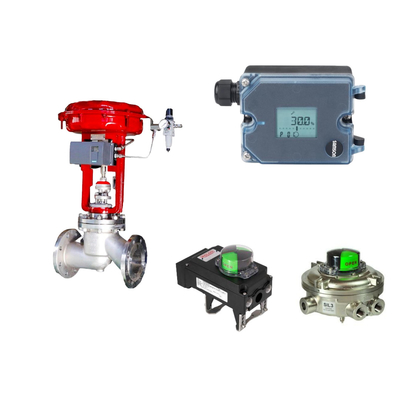 Cina terkenal wuzhong Pneumatic kontrol katup dengan Samson 3725 positioner dan Rotork Limit Swi
