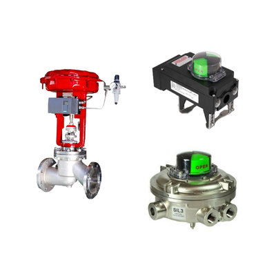 Cina terkenal wuzhong Pneumatic kontrol katup dengan Samson 3725 positioner dan Rotork Limit Swi