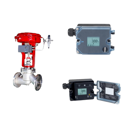 Cina terkenal wuzhong Pneumatic kontrol katup dengan Samson 3725 positioner dan Rotork Limit Swi