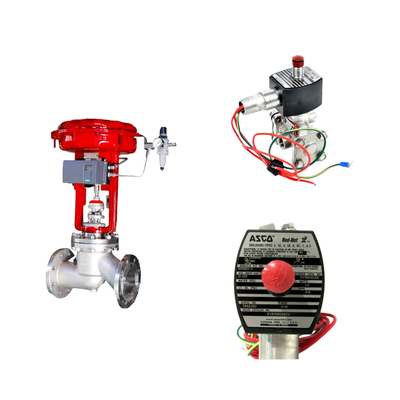 Klep kontrol Pneumatic terkenal China dengan posisi Masoneilan SVI2-21123121 dan ASCO katup solenoid