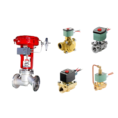 Klep kontrol Pneumatic terkenal China dengan posisi Masoneilan SVI2-21123121 dan ASCO katup solenoid