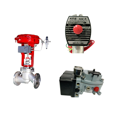 Klep kontrol Pneumatic terkenal China dengan posisi Masoneilan SVI2-21123121 dan ASCO katup solenoid