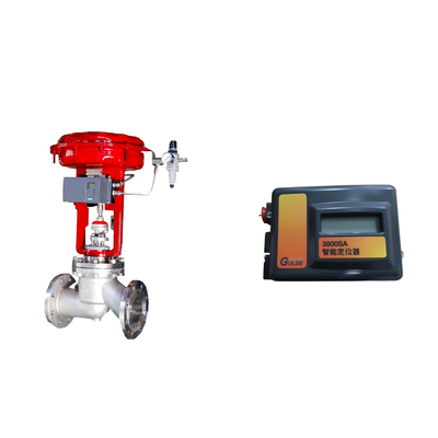 Cina terkenal Wuhong Pneumatic Control Valve Dengan Hard komunikasi Fisher 3800sa Positioner