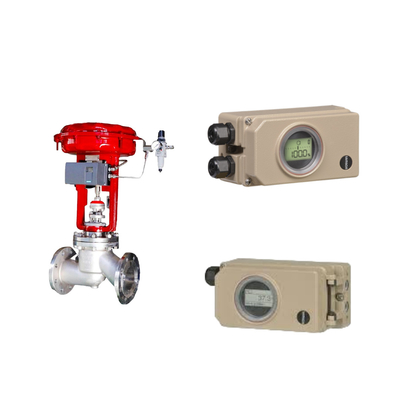 Pneumatic Control Valve Dengan Hard Communication Samson Electropneumatic 3730-3 Positioner Dan Fisher 667 657 Aktuator