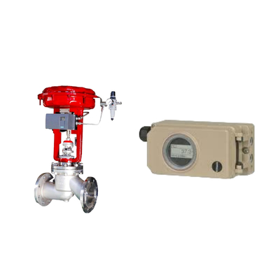 Pneumatic Control Valve Dengan Hard Communication Samson Electropneumatic 3730-3 Positioner Dan Fisher 667 657 Aktuator