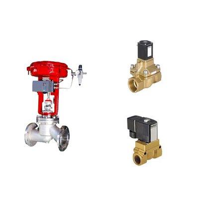 Katup Kontrol Pneumatik Dengan Koso KGP5000 Smart Valve Positioner Dan Burkert 5404 Solenoid Valve