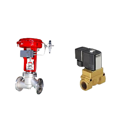Katup Kontrol Pneumatik Dengan Koso KGP5000 Smart Valve Positioner Dan Burkert 5404 Solenoid Valve