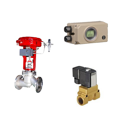 Pneumatic Control Valve Dengan Samson Electropneumatic 3730-3 Positioner Dan Burkert Tipe 5404 Solenoid Valve