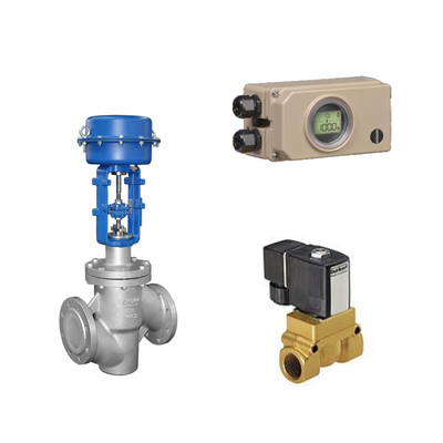 Pneumatic Control Valve Dengan Samson Electropneumatic 3730-3 Positioner Dan Burkert Tipe 5404 Solenoid Valve