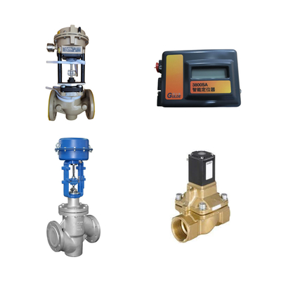 China Control Valve dengan Samson 3372 aktuator dengan FISHER 3800sa Valve Positioner Burkert 5404 Solenoid Valve
