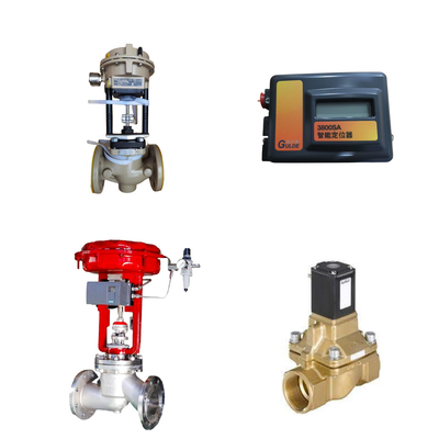 China Control Valve dengan Samson 3372 aktuator dengan FISHER 3800sa Valve Positioner Burkert 5404 Solenoid Valve