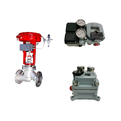 Katup Kontrol Dengan Masoneilan SVI II AP Advanced Performance Digital Valve Positioner dan Fisher 67CFR Filter Regulator