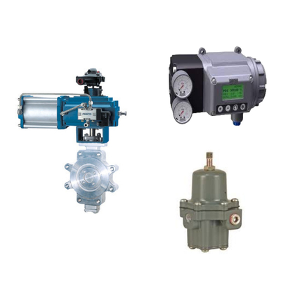 Katup Kontrol Cina Dengan Masoneilan SVI3 Digital Valve Positioner Dan Fisher 67CFR Filter Regulator