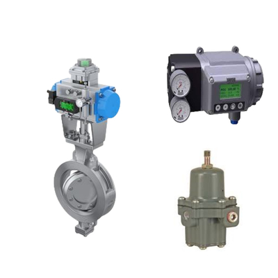 Katup Kontrol Cina Dengan Masoneilan SVI3 Digital Valve Positioner Dan Fisher 67CFR Filter Regulator