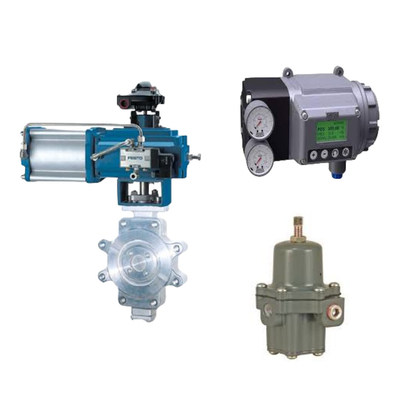 Katup Kontrol Cina Dengan Masoneilan SVI3 Digital Valve Positioner Dan Fisher 67CFR Filter Regulator
