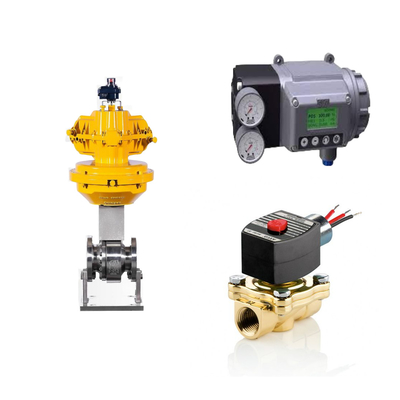 Klep Kontrol Suhu Rendah Dengan Masoneilan SVI3 Digital Valve Positioner Dan EMERSON ASCO210 2-Way Solenoid Valves