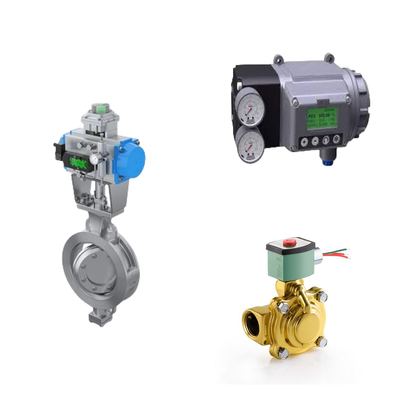 Klep Kontrol Suhu Rendah Dengan Masoneilan SVI3 Digital Valve Positioner Dan EMERSON ASCO210 2-Way Solenoid Valves