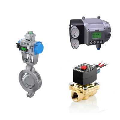 Klep Kontrol Suhu Rendah Dengan Masoneilan SVI3 Digital Valve Positioner Dan EMERSON ASCO210 2-Way Solenoid Valves
