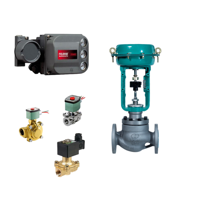 Ganti cepat katup kontrol kursi tunggal dengan Fisher DVC6200 Valve Positioner dan EMERSON ASCO210 2-Way Solenoid Valve
