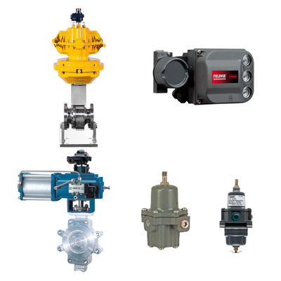 Klep kontrol Cina terkenal dengan Fisher dvc6200 posisi cerdas dan Fisher 67CFR Filter Regulator