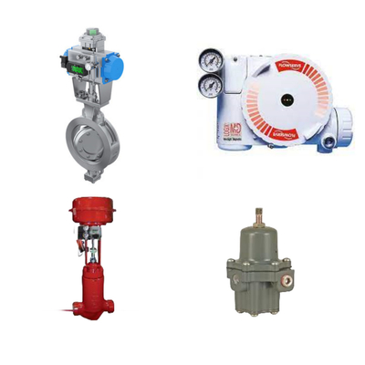 Cina dan Masoneilan Control Valve Dengan Flowserve 3200MD Digital HART Positioner Dan Fisher 67CFR Filter Regulator