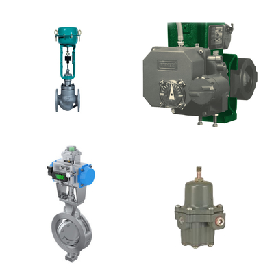 Katup Kontrol Berkinerja Tinggi Dengan Fisher 3720 Electro-Pneumatic Positioner Dan Fisher 67CFR Filter Regulator