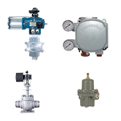 Katup Kontrol Pneumatik Dengan Masoneilan SVi1000 Digital Valve Positioner Dan Fisher 67CFR Filter Regulator