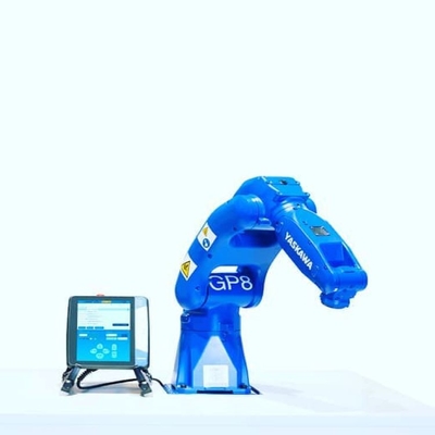 6 Axis Pick And Place Robotic Arm Yaskawa GP8 Dengan CNGBS Robot Gripper Untuk Robot Penanganan Bahan