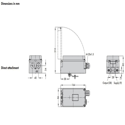 Akurasi Samsung Smart Valve Positioner 3730-3 3730-1 Untuk Cina Pneumatic Control Valve dalam stok