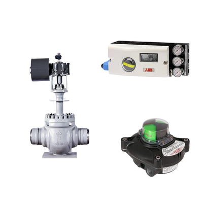 Katup Kontrol Pneumatik Dengan ABB TZIDC-200 Positioner Dan Rotork Limit Switch