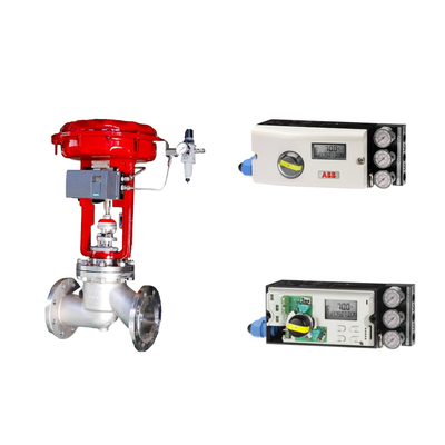 Katup Kontrol Pneumatik Dengan ABB TZIDC-200 Positioner Dan Rotork Limit Switch