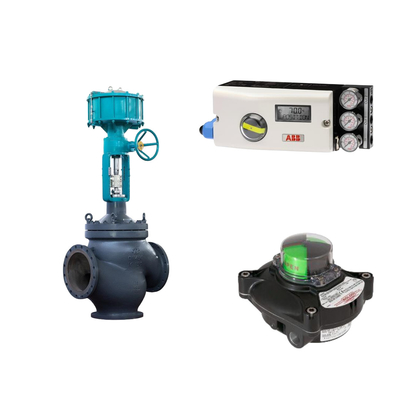 Katup Kontrol Pneumatik Dengan ABB TZIDC-200 Positioner Dan Rotork Limit Switch