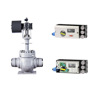 Katup Kontrol Pneumatik Dengan ABB TZIDC-200 Positioner Dan Rotork Limit Switch