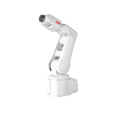 ABB IRB120 dengan 6 sumbu Robot lengan dan muatan 3kg mencapai 580mm untuk mengambil dan menempatkan sebagai robot penanganan