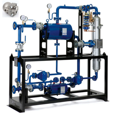 Stabil dan dapat diandalkan Blue Spirax Sarco Valves Floating Ball Steam Drain Valve dengan Valve Positioner untuk Pipa Industri